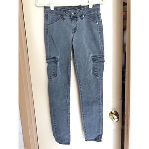 Paige olive skinny cargo pants sz 27